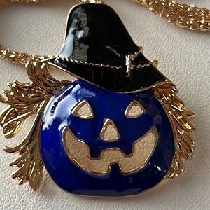 Betsey Johnson Pumpkin Necklace and Brooch